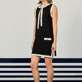 Color Block Knit Mini Dress