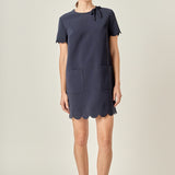 Scallop Mini Dress