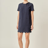 Scallop Mini Dress