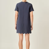 Scallop Mini Dress