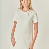 Scallop Mini Dress