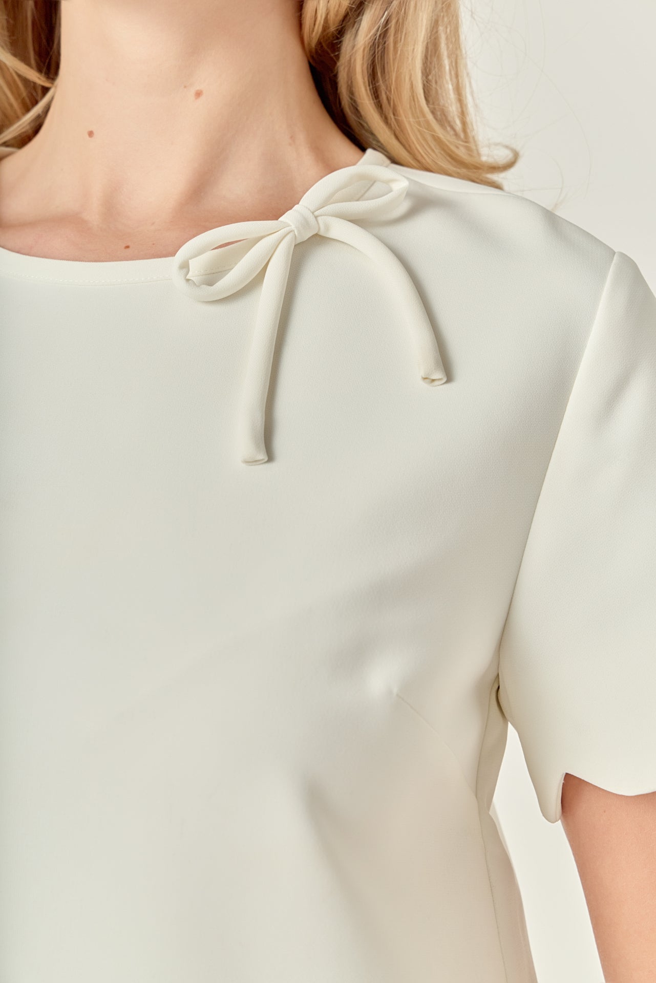english factory scallop mini shift dress English Factory