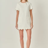 Scallop Mini Dress