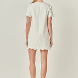 Scallop Mini Dress