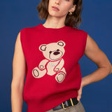 Teddy Bear Knit Vest