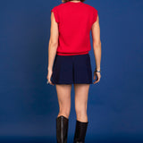 Argyle Knit V-Neck Vest