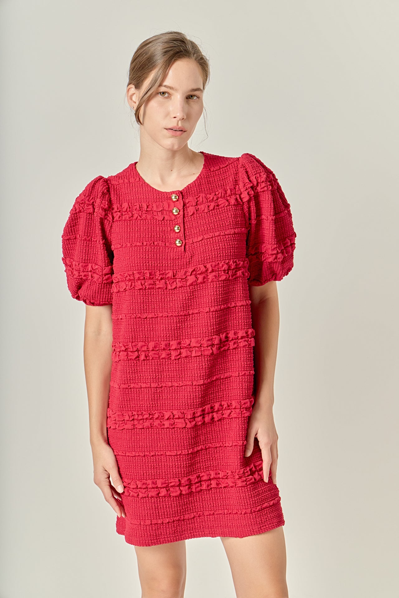 Smocked Mini Dress – English Factory