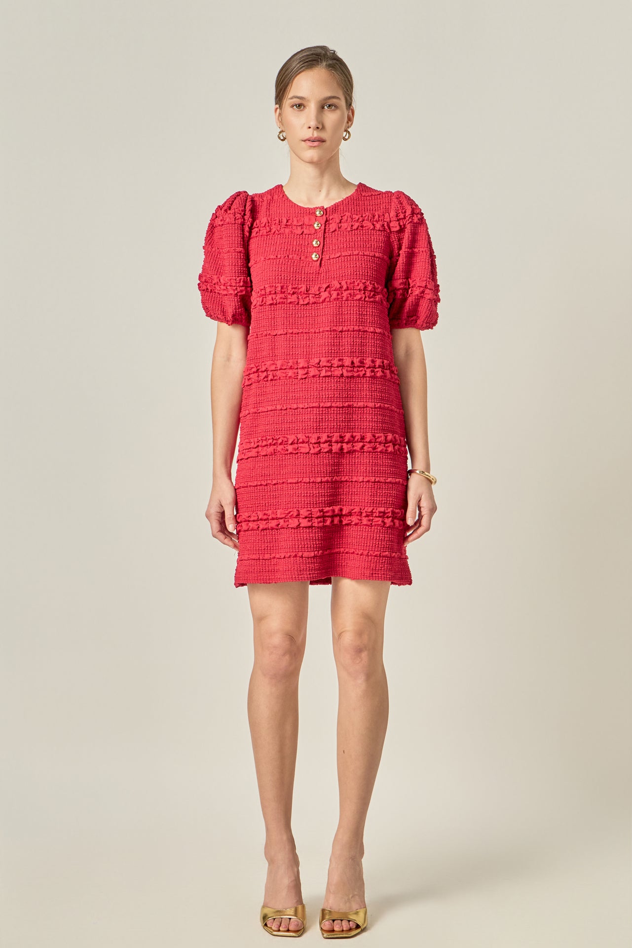 Scallop Mini Dress English Factory Scallop Mini Dress English Factory