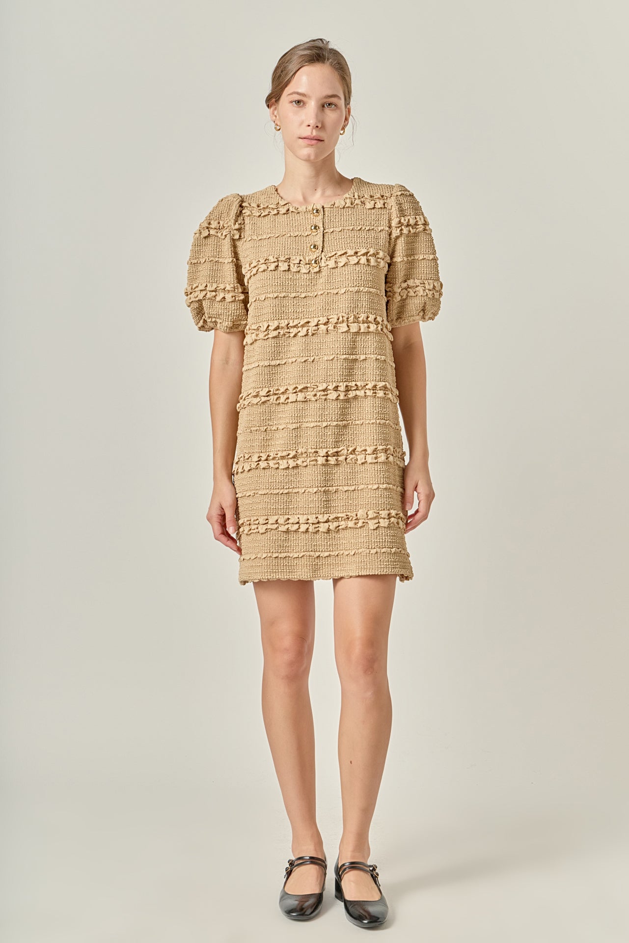 smocked mini dress English Factory Women's Smocked Mini Dress