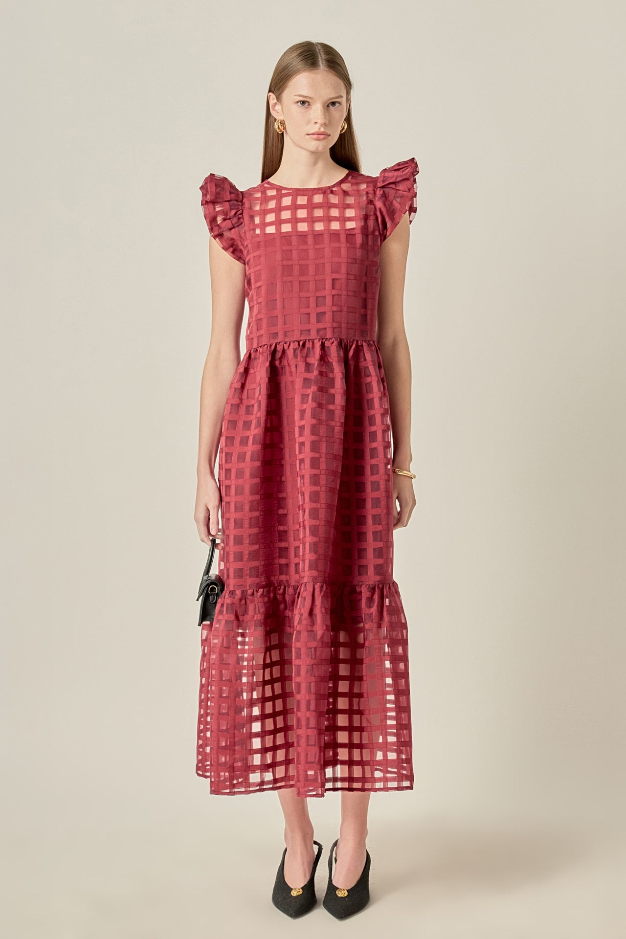 Bow Detailed Sleeveless Midi Dress English Factory Bow Detailed Sleeveless Midi Dress English Factory