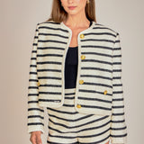 Stripe Tweed Jacket