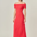 Textured Midi Dress
