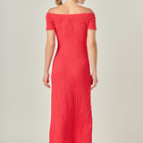 Textured Midi Dress