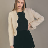 Scallop Wool Jacket