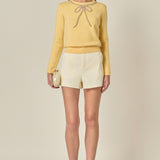 Rhinestone Bow Knit
