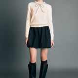 Rhinestone Bow Knit