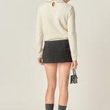 Rhinestone Bow Knit