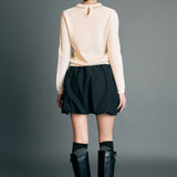 Rhinestone Bow Knit