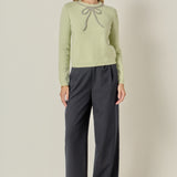 Rhinestone Bow Knit