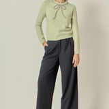 Rhinestone Bow Knit