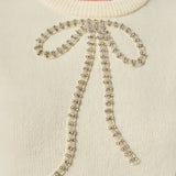 Rhinestone Bow Knit