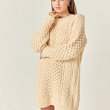 Oversized Cable Knit Dress