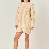 Oversized Cable Knit Dress