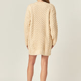 Oversized Cable Knit Dress