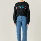 Glitter Lettering Sweater