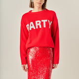 Party Glitter Lettering Sweater