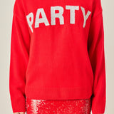 Party Glitter Lettering Sweater