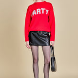 Party Glitter Lettering Sweater