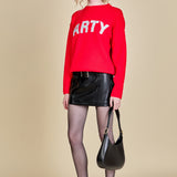 Party Glitter Lettering Sweater