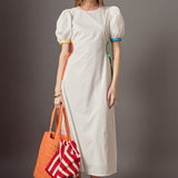 Anne Colorblock Midi Dress