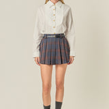 Bib Collar Detailed Shirt