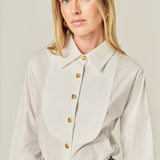 Bib Collar Detailed Shirt