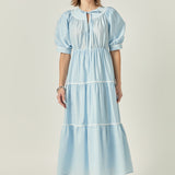 Embroidery Midi Dress