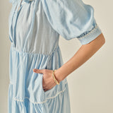 Embroidery Midi Dress