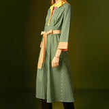 Colorblock Detail Shirt Dress- Sold Out