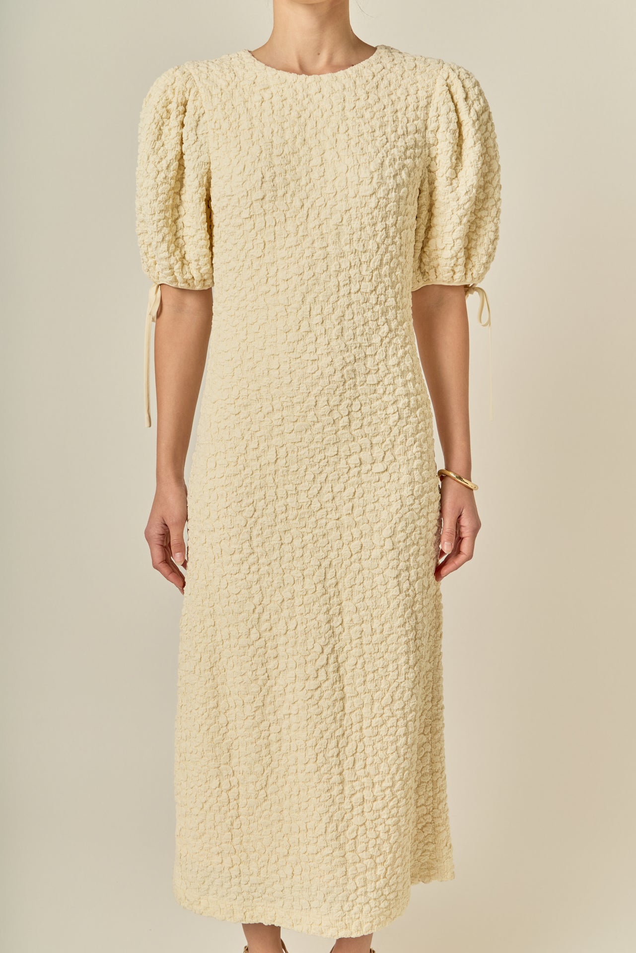 Smocked Midi Dress English Factory Smocked Midi Dress English Factory