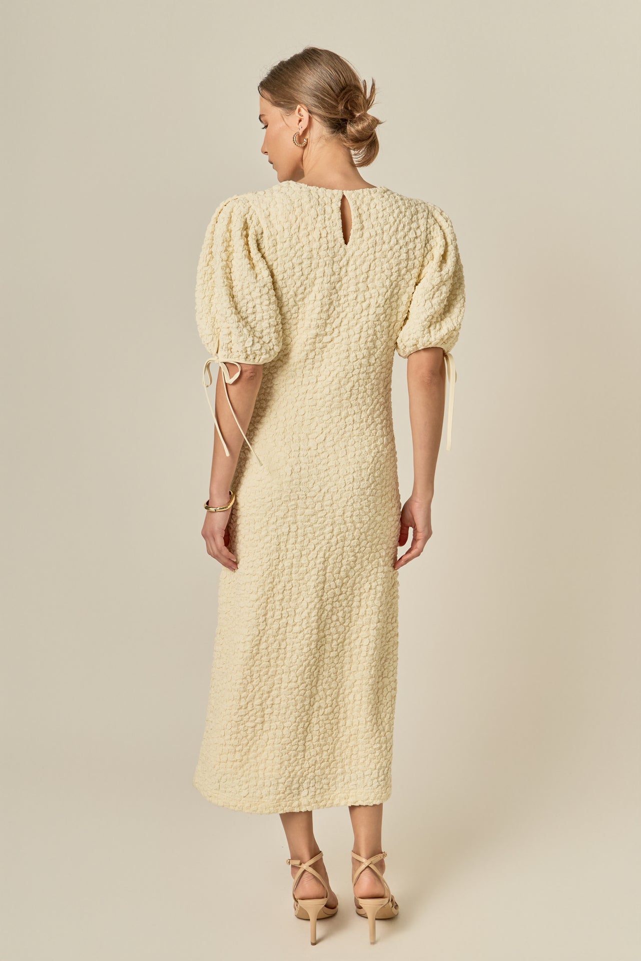 English Factory - Smocked Midi Dress Green / S English Factory - Smocked Midi Dress Green / S