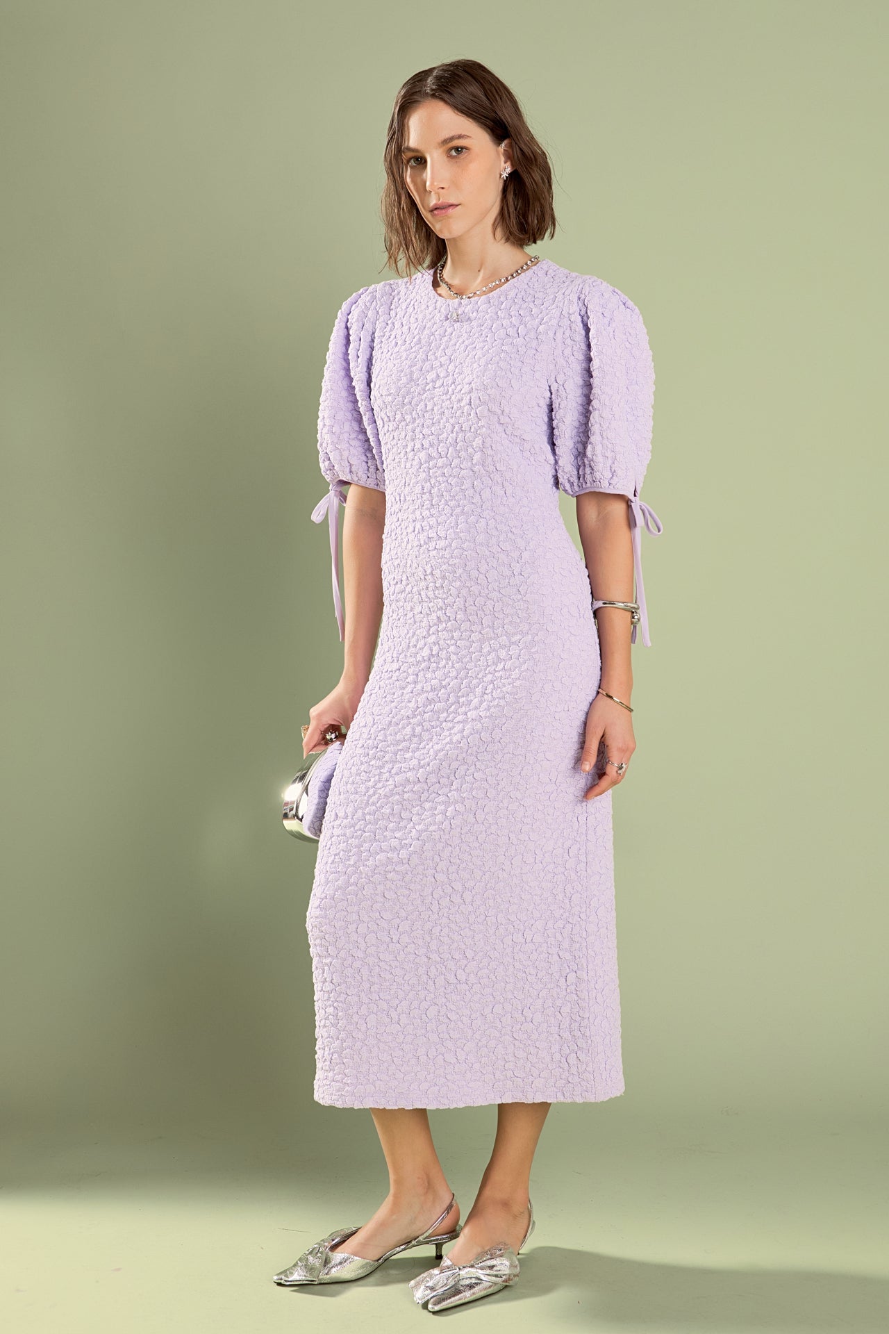 Smocked Midi Dress