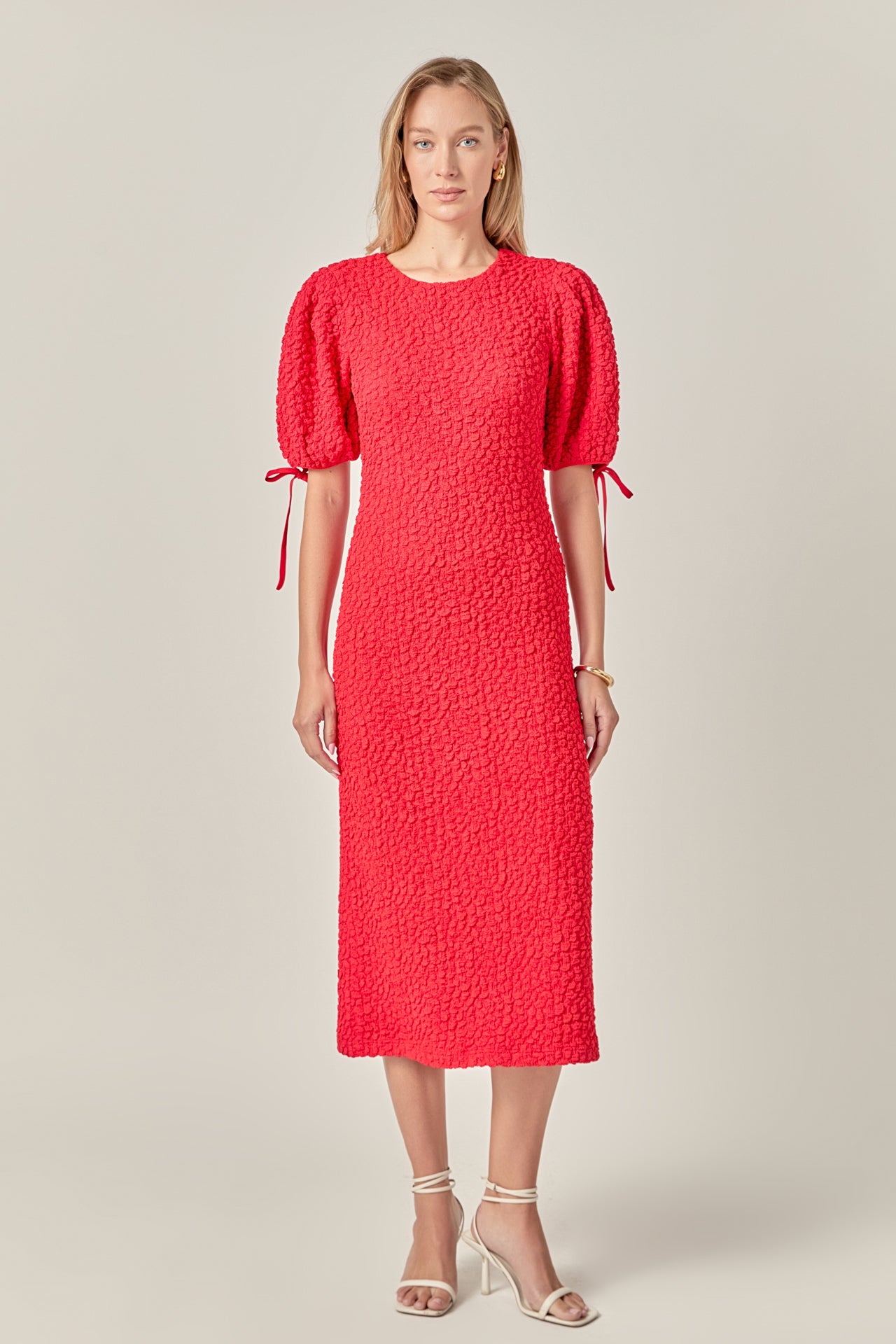 Lila Bow Midi Dress English Factory Lila Bow Midi Dress English Factory