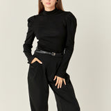 Turtle Neck Rib Top