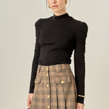 Turtle Neck Rib Top