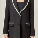 Rhinestone Trimmed Jacket