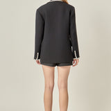 Rhinestone Trimmed Jacket