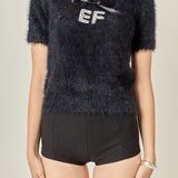 Rhinestone EF Logo Knit
