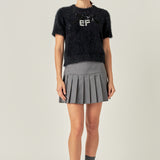 Rhinestone EF Logo Knit