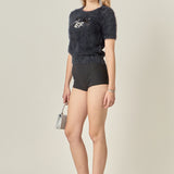 Rhinestone EF Logo Knit